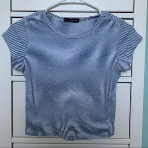 BRANDY MELVILLE blue/white striped shirt